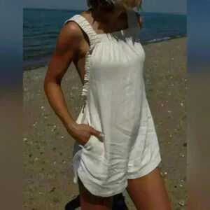 CANDIDLYchan Linen Playsuit